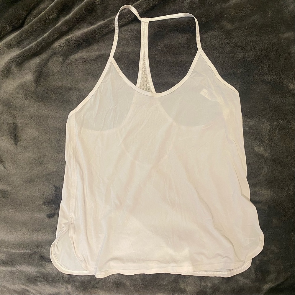 Lululemon Sheer Off-white Tank